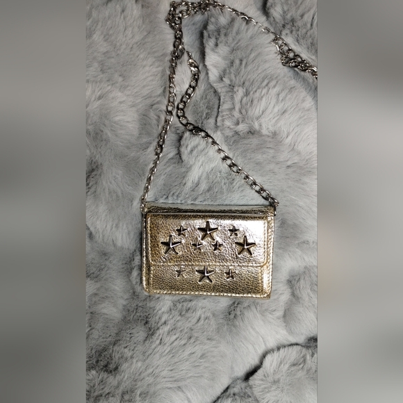 Jimmy Choo Handbags - JIMMY CHOO Silver Star Wallet On Chain Gold Star-Embellished Pre-owned